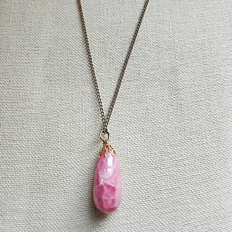 Carnelian Fun Gold Necklace- Vedazzling Accessories